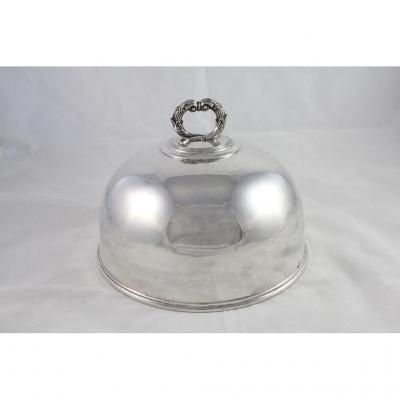 Cloche In Silver Plated Metal Of François Levrat Between 1815 And 1827