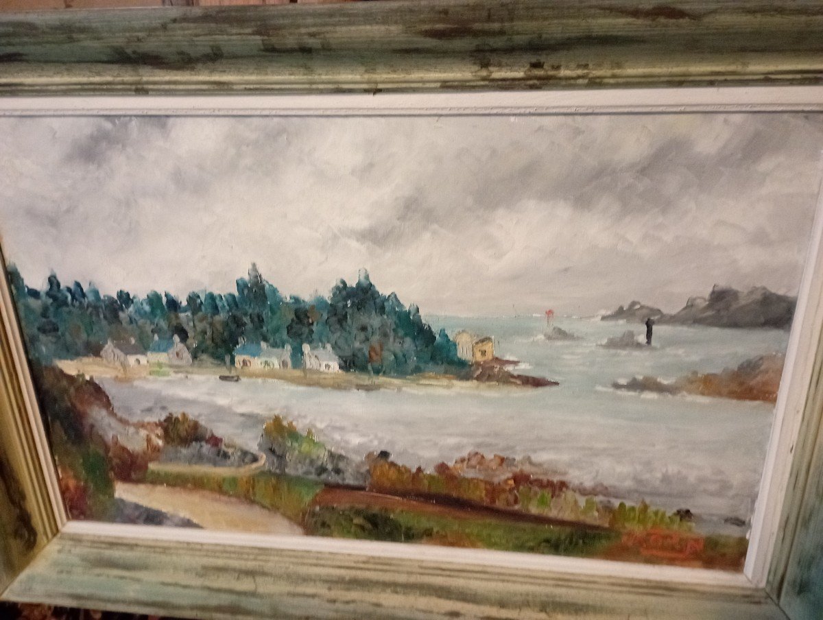 Marine Painting, View Of Brittany