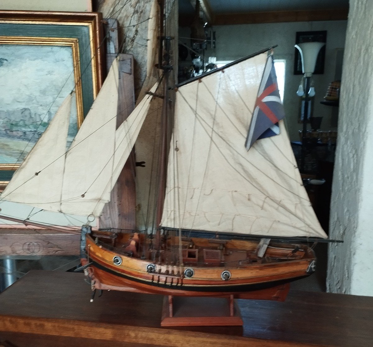 Model Boat From The Early 20th Century 