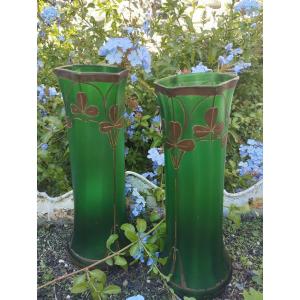 Paire De Vases Théodore Legras 