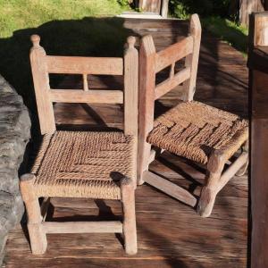 Pair Of 18th Century Folk Art Chairs