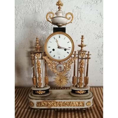 Louis XVI Period Portico Clock