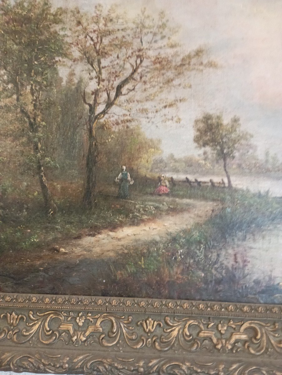 Tableau Paysage École de Barbizon -photo-1