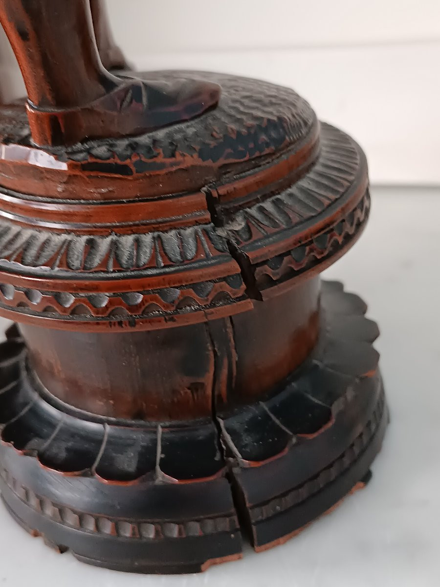 19th Century Walnut Sculpture -photo-1