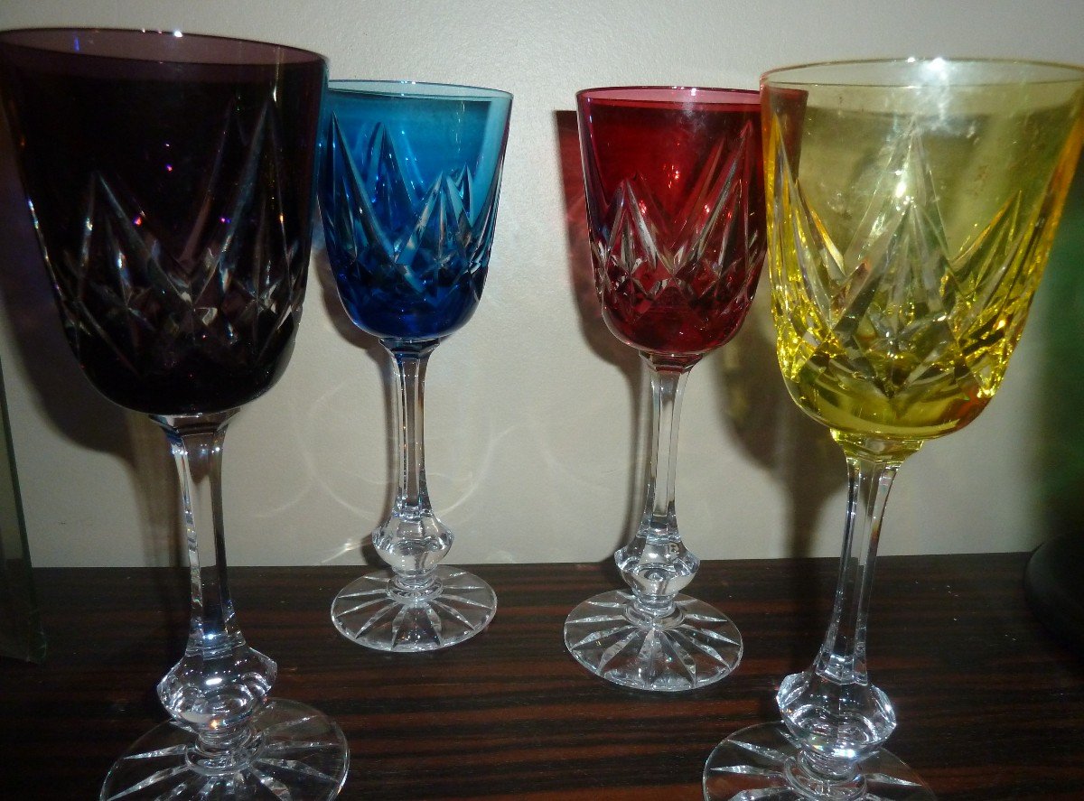 6 Verres Cristal De Sevres-photo-4