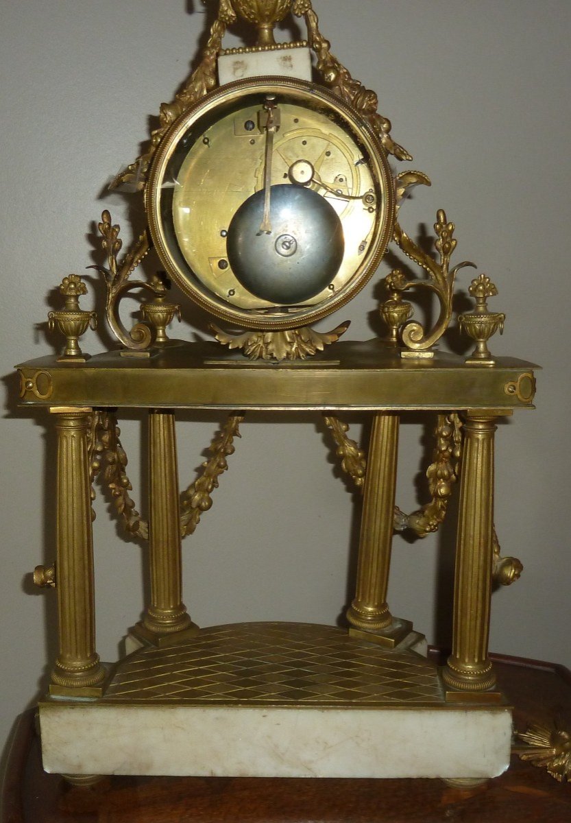 Large Maniere Clock In Paris 18th C-photo-4