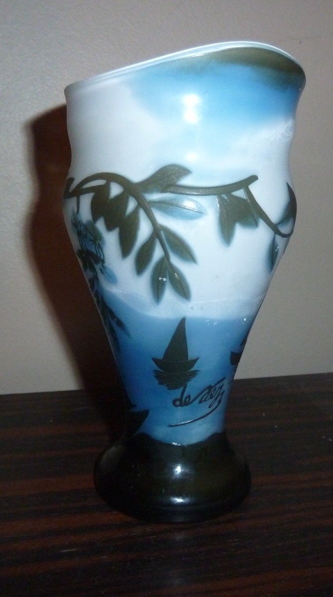 Art Nouveau Engraved Vase-photo-2