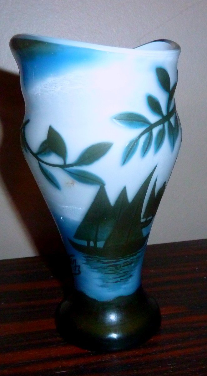 Art Nouveau Engraved Vase