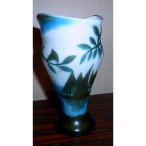 Art Nouveau Engraved Vase