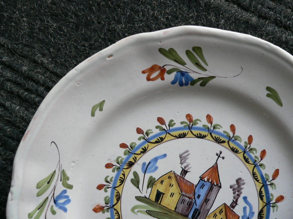 Nineteenth Luneville Earthenware Dish-photo-3