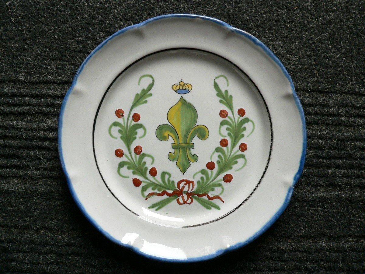 19th Century Waly Earthenware Plate