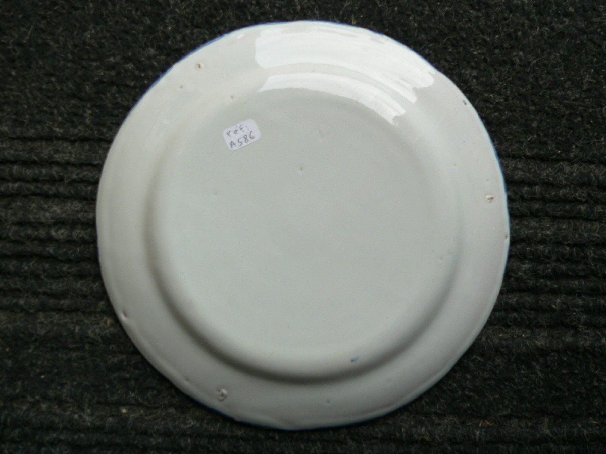 19th Century Waly Earthenware Plate-photo-1