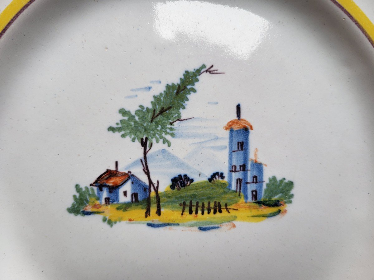 19th Century Waly Earthenware Plate-photo-2