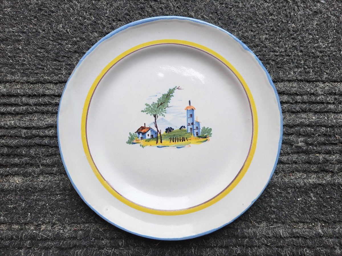 19th Century Waly Earthenware Plate