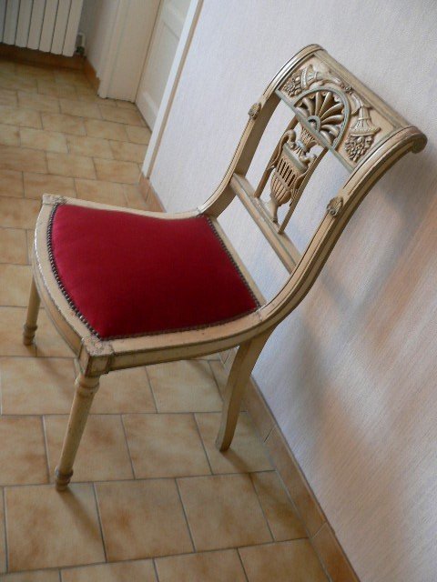 Louis XVI Period Painted Wooden Chair-photo-2