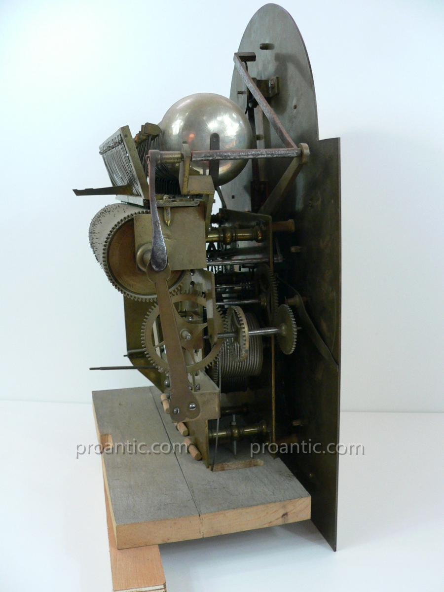 18th Century Parquet Clock Movement With 6 Music Tunes-photo-3