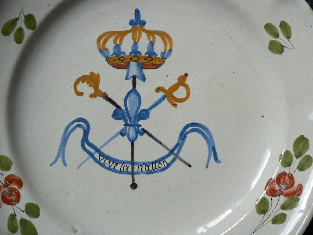 Revolutionary Eighteenth Waly Earthenware Plate-photo-2