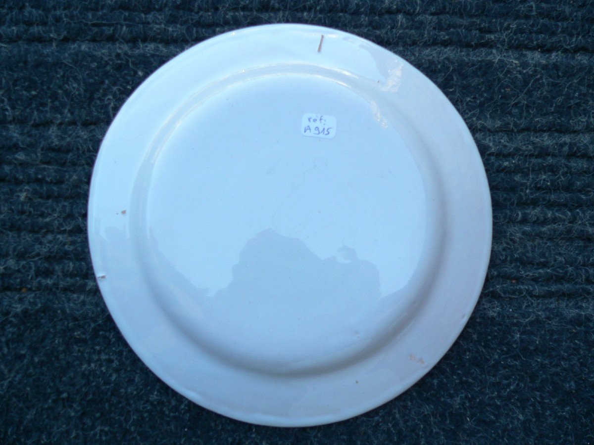 Plate In Earthenware Of Islettes XIXth Decor In Pinçon-photo-3