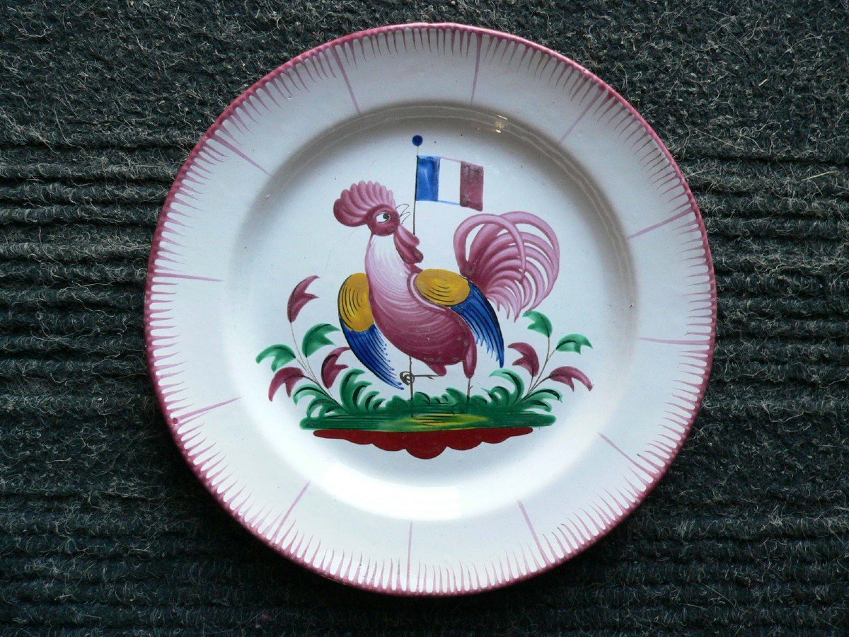 Revolutionary Earthenware Plate From Islettes Nineteenth