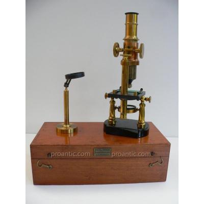 Ancient Microscope Optician Electrician Nineteenth