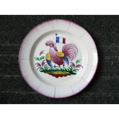 Revolutionary Plate In Earthenware From Islettes Early Nineteenth