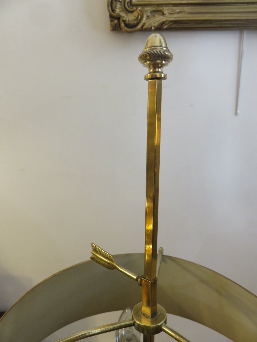 Bouillotte Lamp With Five Sconces In Gilded Bronze XXth-photo-2