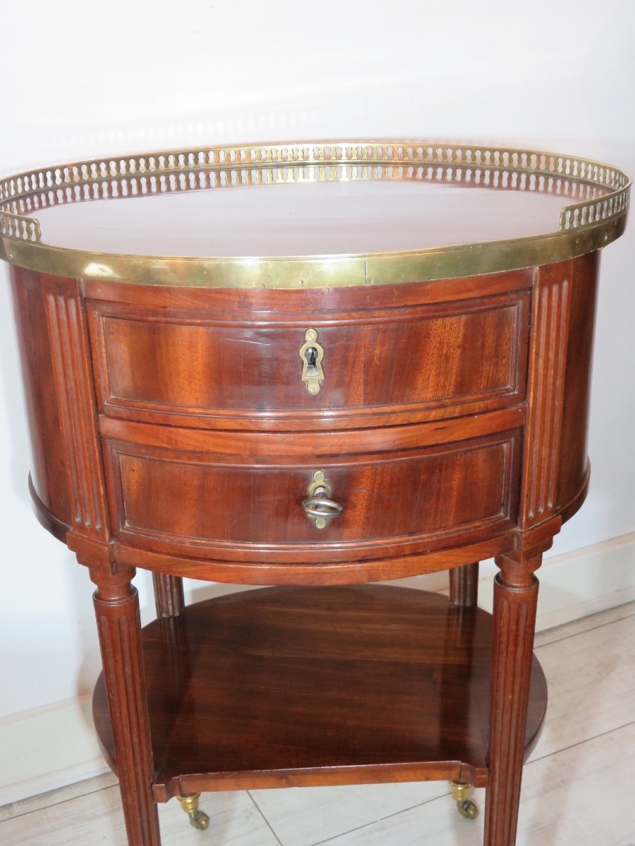 Drum Bedside Mahogany Early XIX-photo-3