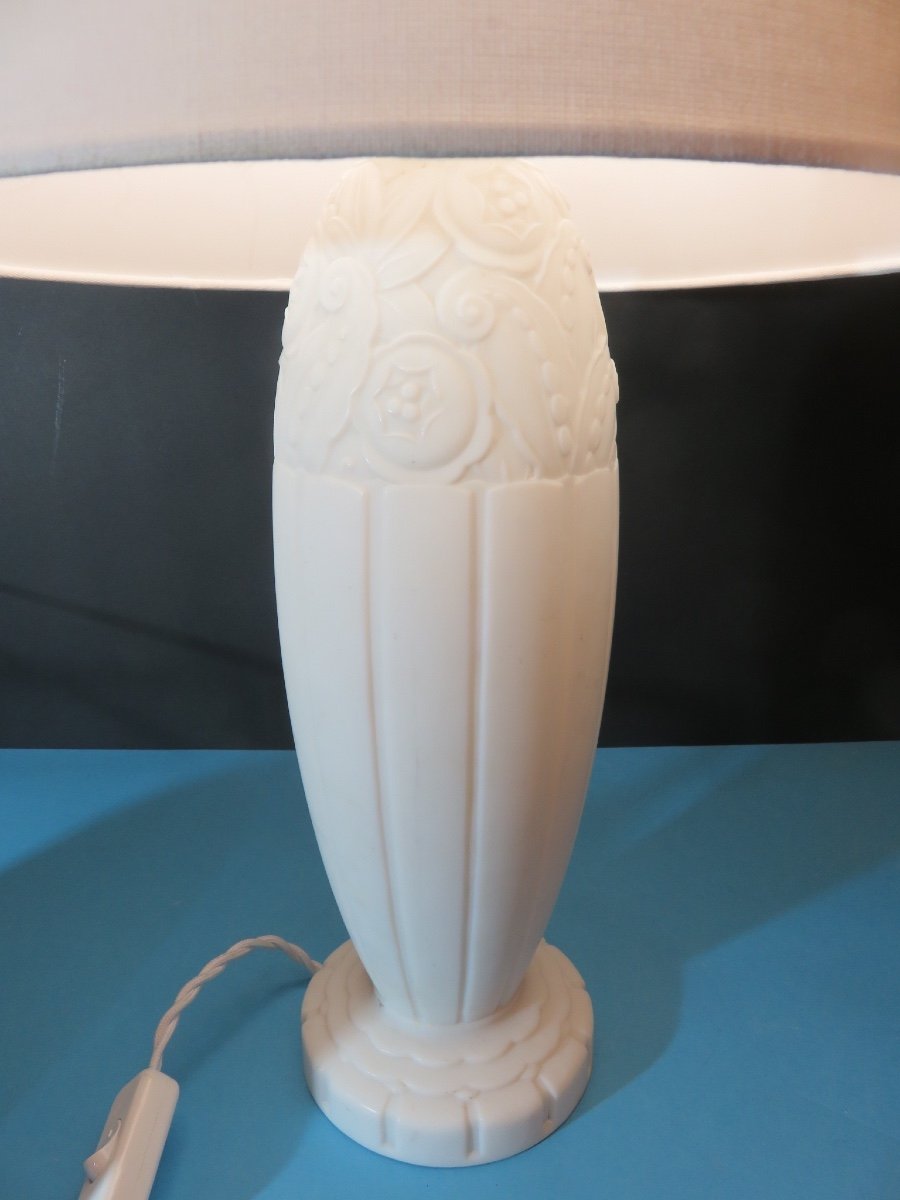 Art Deco Style Opaline Lamp Base-photo-4