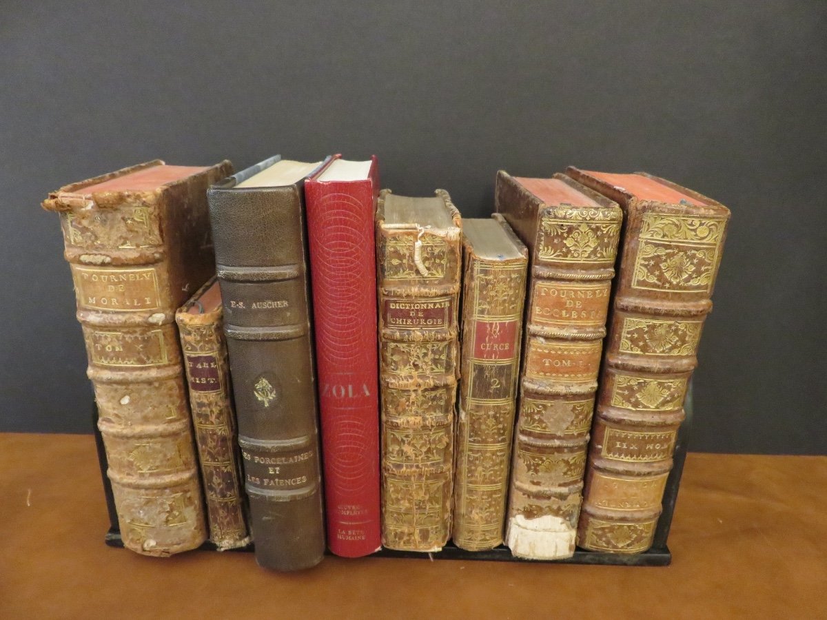 Pair Of Extendable And Folding Bookends, In Wood And Openwork Brass, Napoleon III Period-photo-2