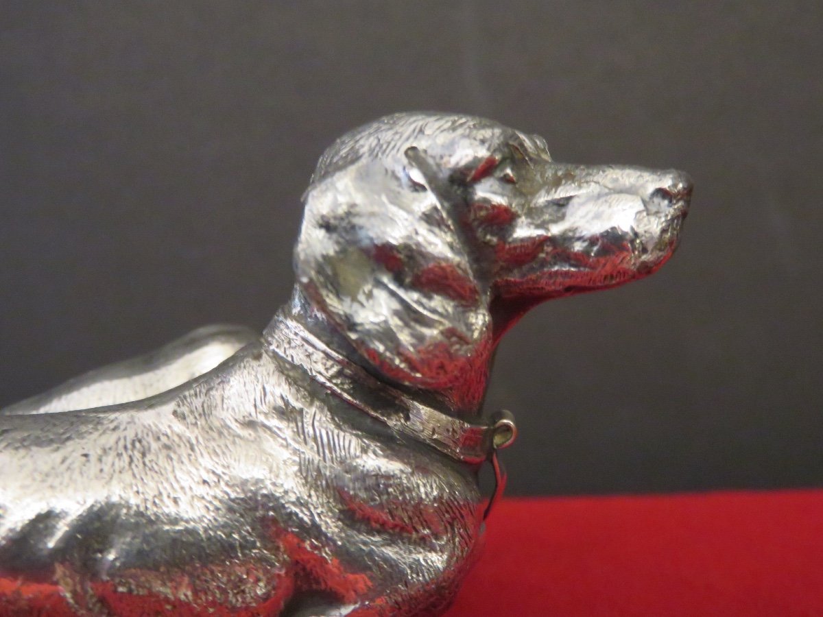 Two Britannia Metal Dachshunds Signed "wmfb Ox" From The Metalwarren Fabrik Art Deco Period-photo-4