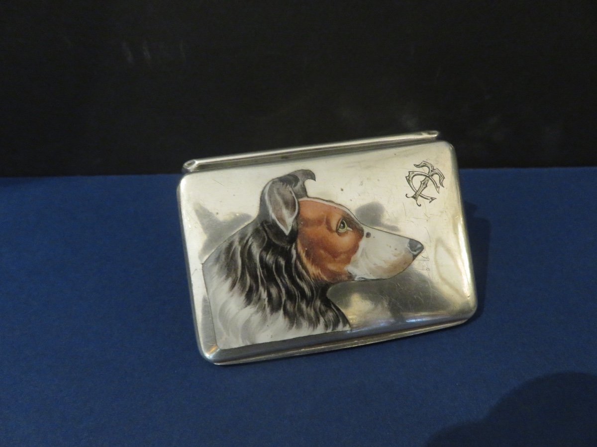 Box, Case, In Silver, Enamel Decoration Of Austrian Origin, In The Style Of Adam Schied -photo-3