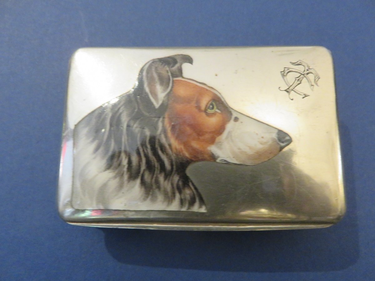 Box, Case, In Silver, Enamel Decoration Of Austrian Origin, In The Style Of Adam Schied 