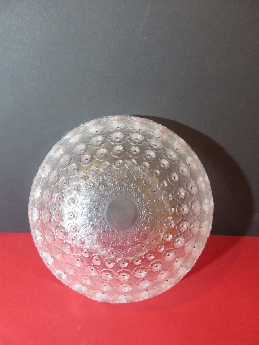 Lalique France : Coupe en cristal , creuse , modèle " Nemours " crée par R.Lalique -photo-5