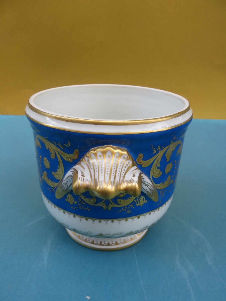 Polychrome And Gold-plated Porcelain Cooler By Camille Le Tallec -photo-4