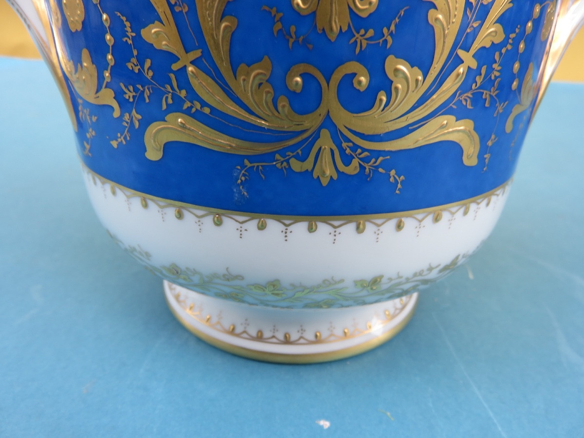 Polychrome And Gold-plated Porcelain Cooler By Camille Le Tallec -photo-4