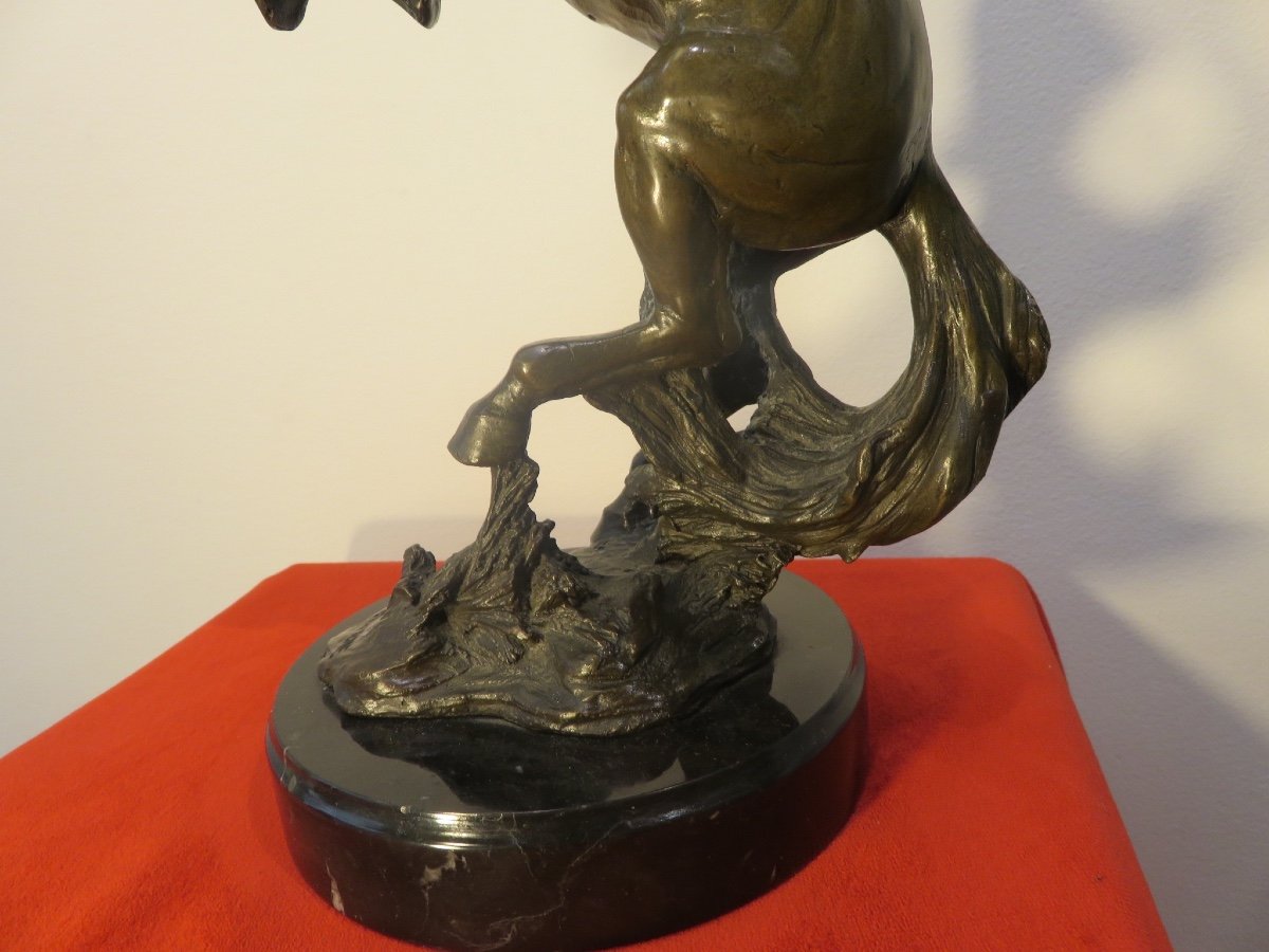 J. P. MENE  bronze animalier :cheval cabré -photo-2