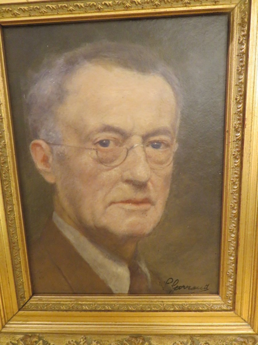 Léon Garraud  ( 1877 - 1961 ) Autoportrait De l'Artiste -photo-1