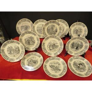 Series Of Twelve Talking Plates: The Dahomey War By General Dodds (1842-1922)