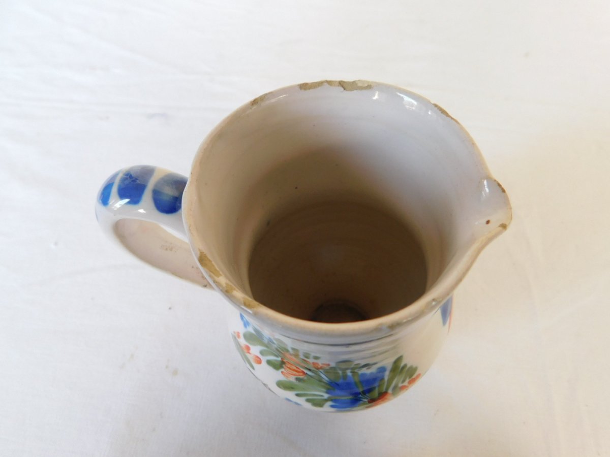 Quimper Earthenware Pitcher-photo-2