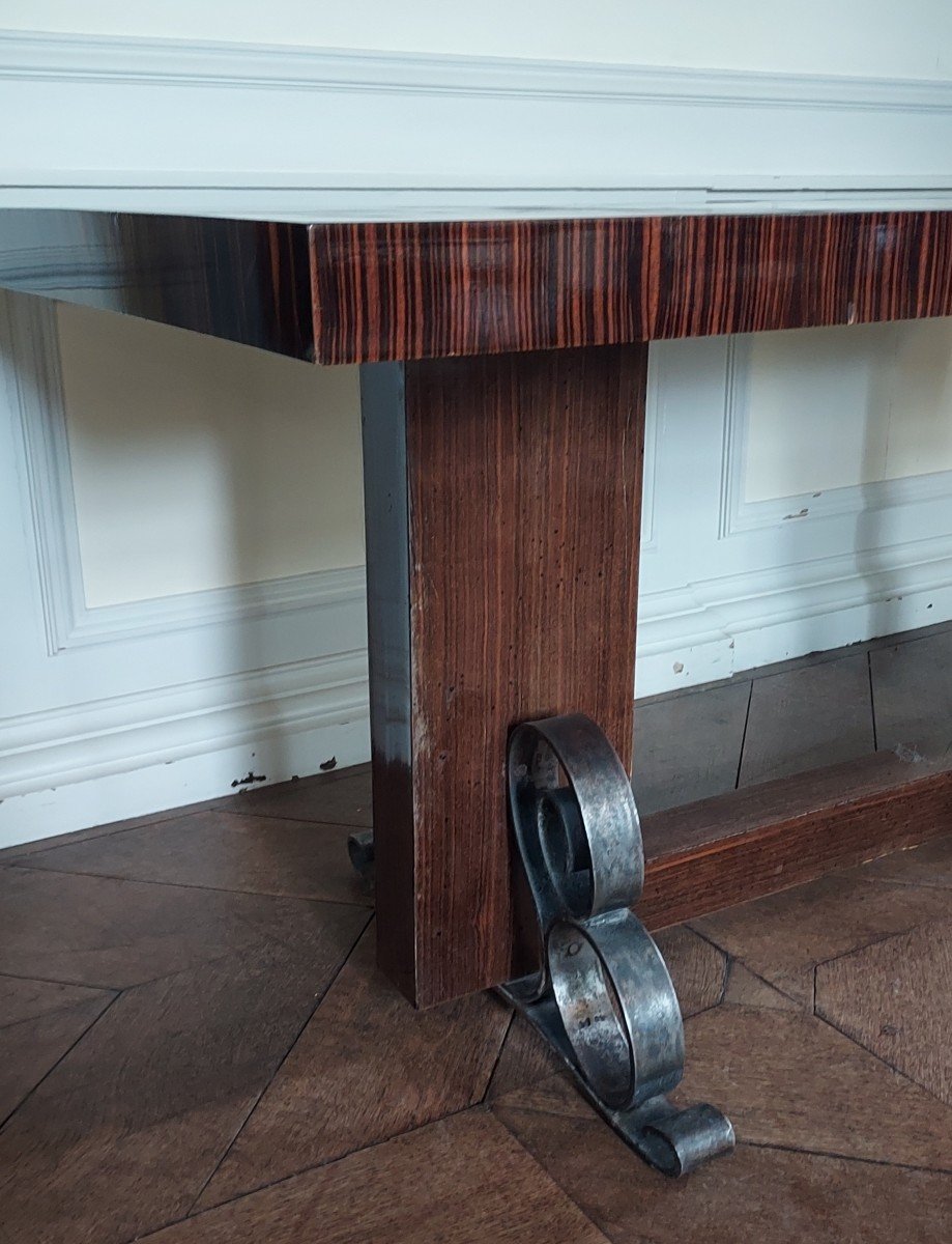 Macassar Ebony Art Deco Table-photo-3