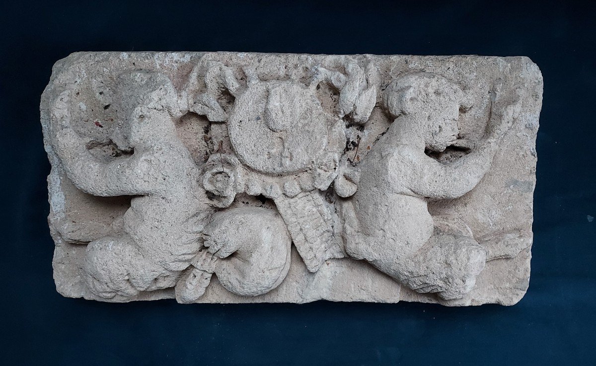 Bas Relief Carved Stone 15/16th 