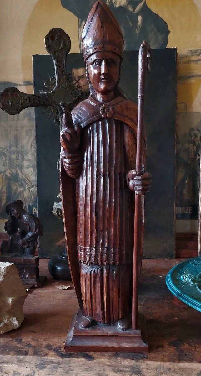 Great Saint Nicholas, Walnut, 17th Century -photo-6