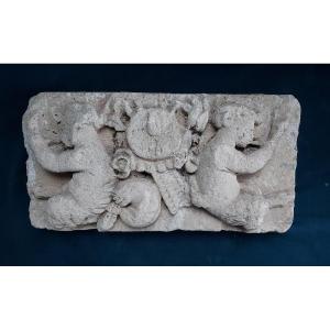 Bas Relief Carved Stone 15/16th 