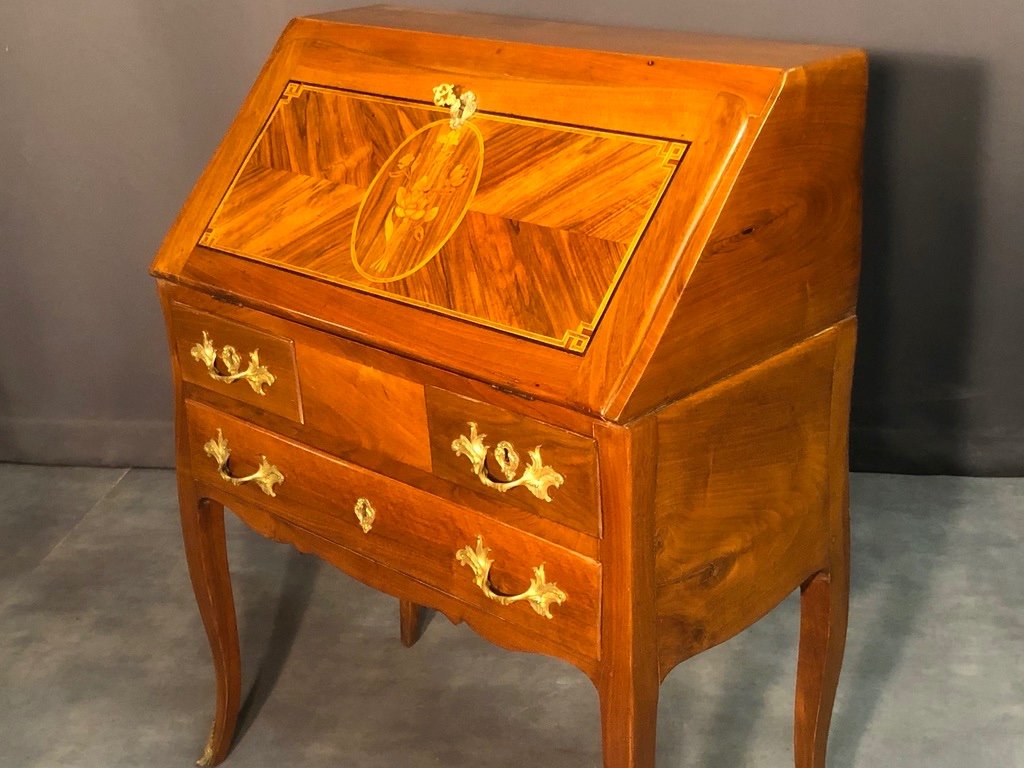 Bureau De Pente Louis XV-photo-4