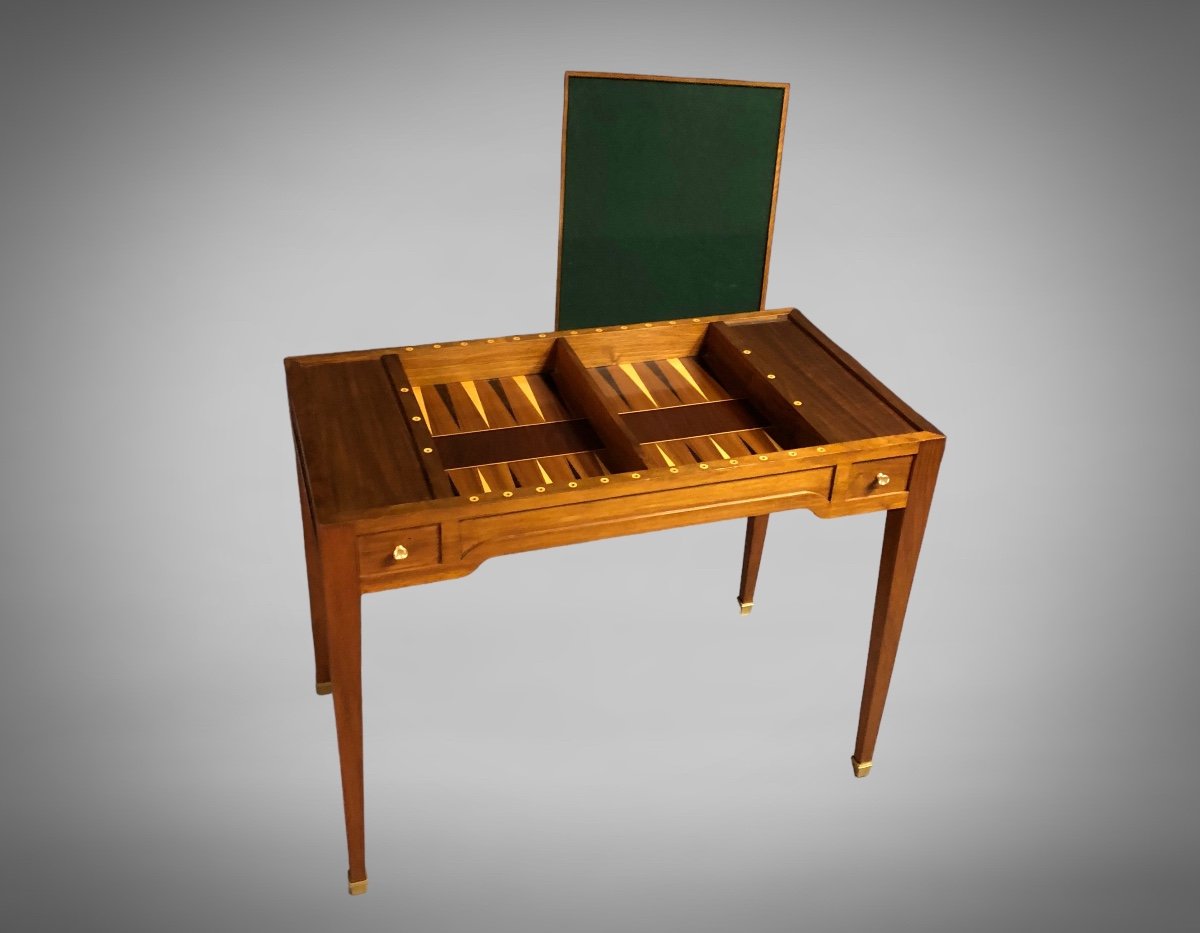Marquetry Game Table-photo-3