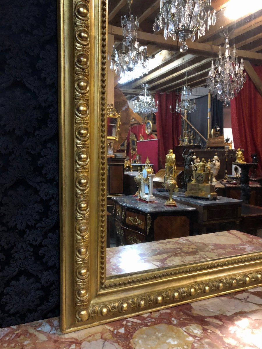 19th Century Golden Mirror H/1.50m-photo-3