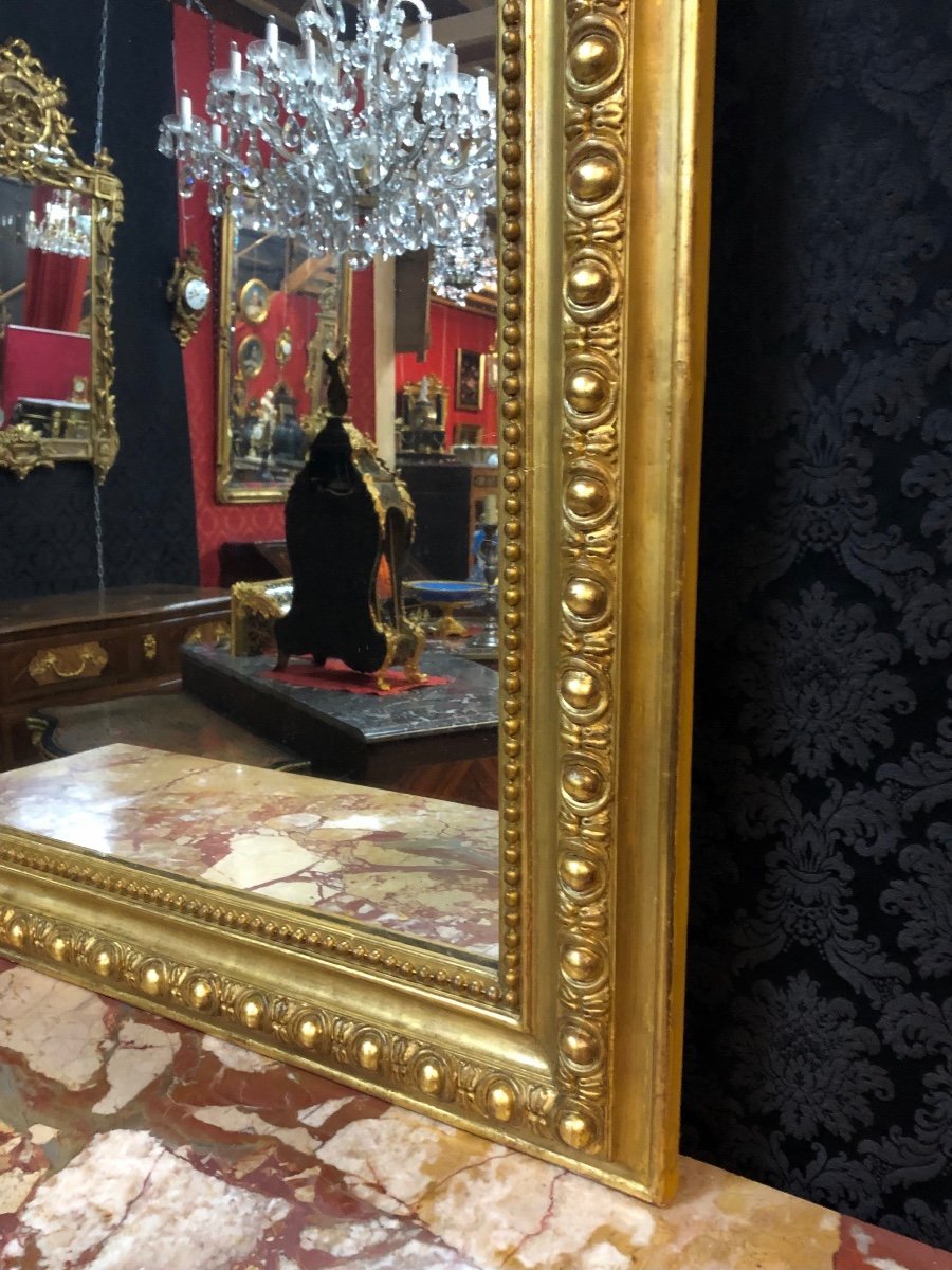 19th Century Golden Mirror H/1.50m-photo-2