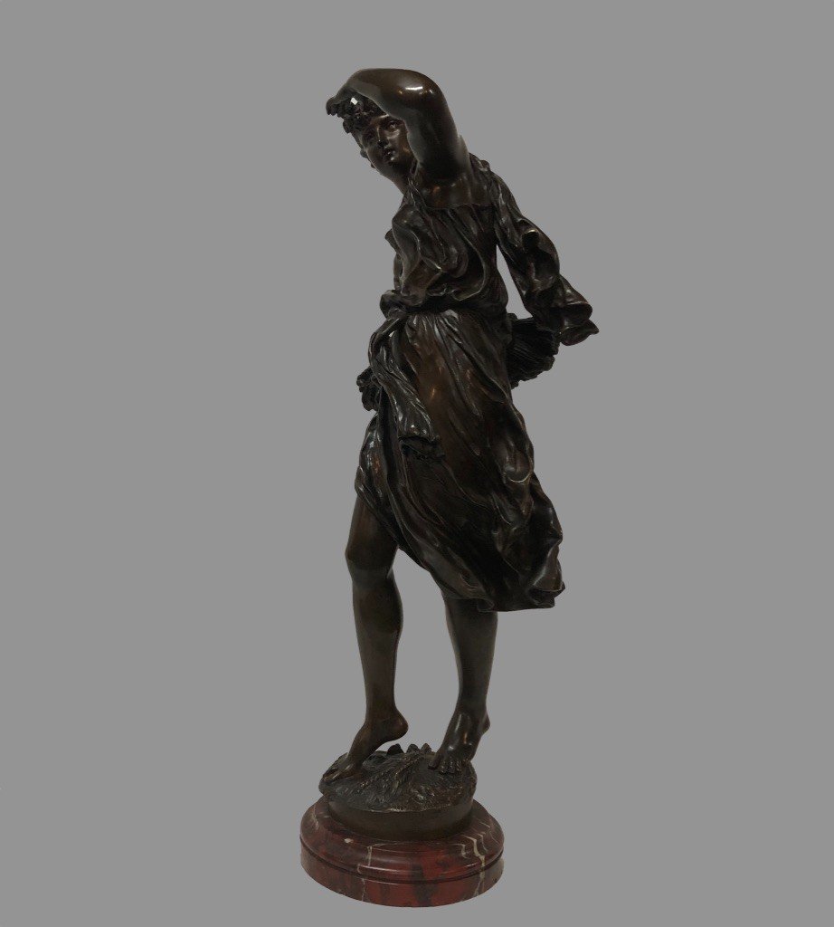 Proantic Bronze Sculpture Signed Moreau Mathurin