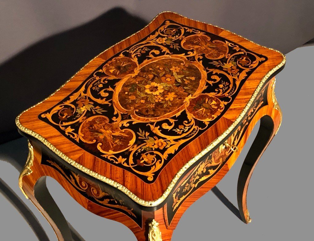 Worker Table In Marquetry, Nineteenth Time