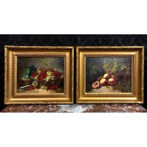 Pair Of Signed Still Life Paintings